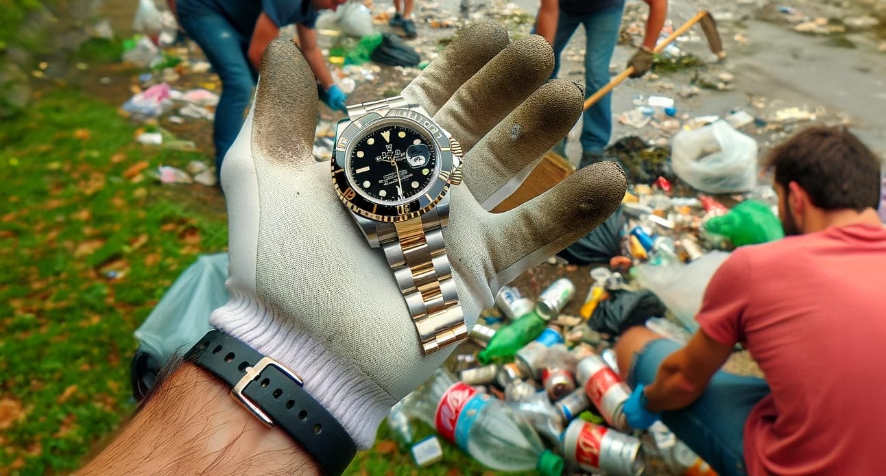 Découverte Exceptionnelle d'une Montre Rolex Lors d'un Nettoyage de Parc à Limoges